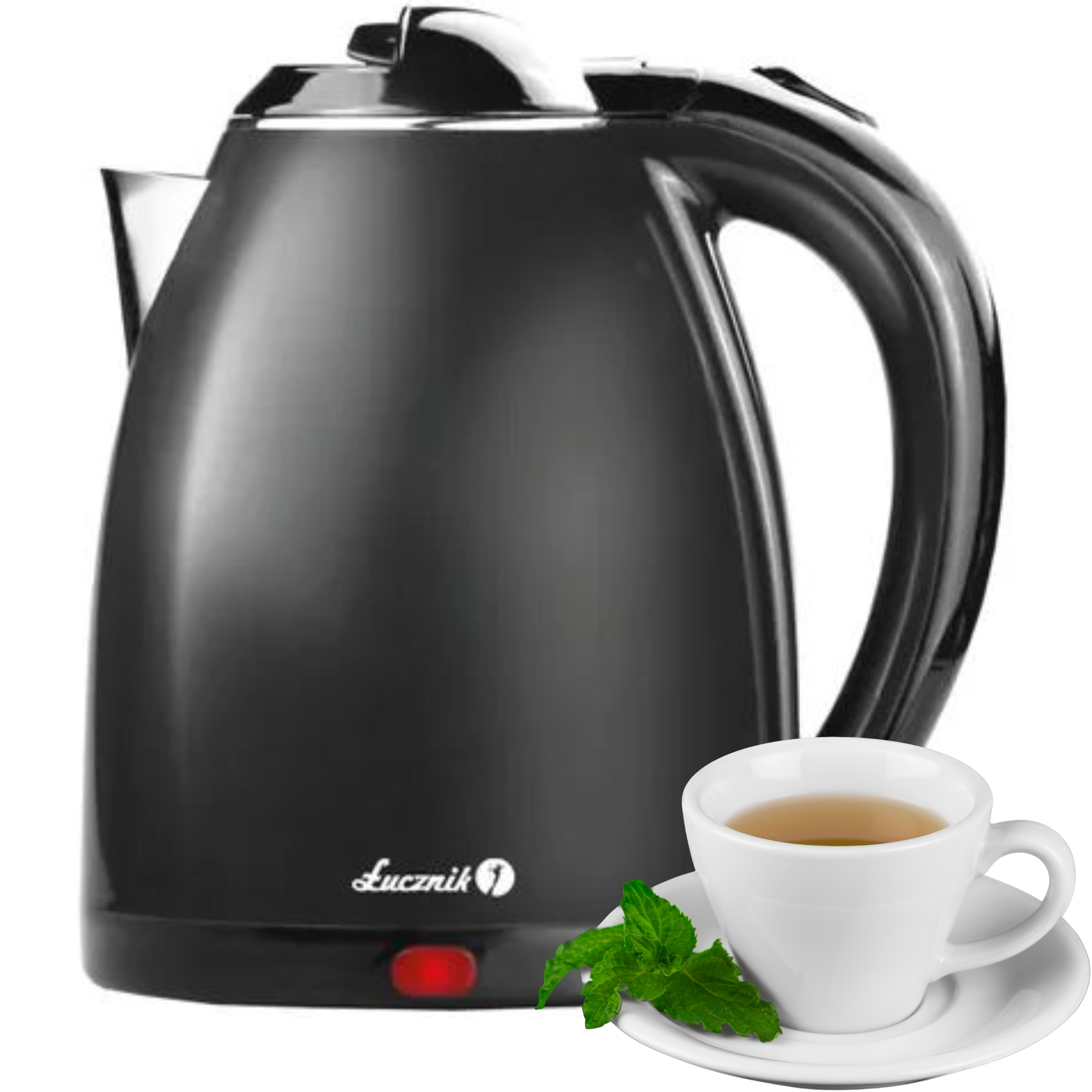 Rýchlovarná kanvica Łucznik WK-180 Plus 1800 W 1,8 l čierna